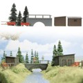Миниатюра 'Мостик через ручей' Busch HO (6041)